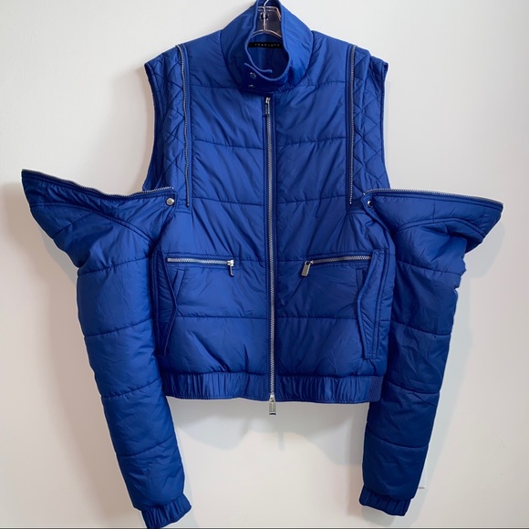 Vintage SJ Y2K Convertible Puffer Coat Size L - Picture 1 of 14